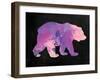 The Purple Bear-Victoria Brown-Framed Art Print