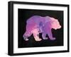 The Purple Bear-Victoria Brown-Framed Art Print