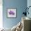 The Purple Leaves on Silver I-Patricia Pinto-Framed Art Print displayed on a wall