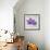 The Purple Leaves on Silver I-Patricia Pinto-Framed Art Print displayed on a wall