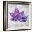The Purple Leaves on Silver I-Patricia Pinto-Framed Art Print