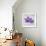 The Purple Leaves on Silver I-Patricia Pinto-Framed Art Print displayed on a wall