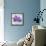 The Purple Leaves on Silver I-Patricia Pinto-Framed Stretched Canvas displayed on a wall