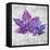 The Purple Leaves on Silver I-Patricia Pinto-Framed Stretched Canvas