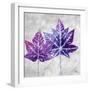 The Purple Leaves on Silver II-Patricia Pinto-Framed Premium Giclee Print
