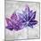 The Purple Leaves on Silver II-Patricia Pinto-Mounted Art Print