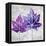 The Purple Leaves on Silver II-Patricia Pinto-Framed Stretched Canvas