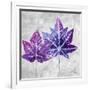 The Purple Leaves on Silver II-Patricia Pinto-Framed Art Print