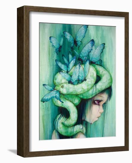 The Purple Tear Girl-Camilla D'Errico-Framed Art Print