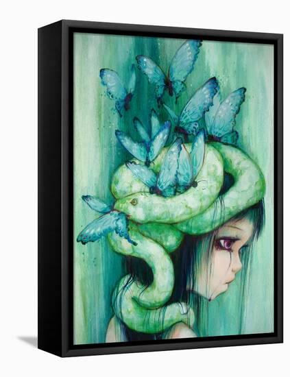 The Purple Tear Girl-Camilla D'Errico-Framed Stretched Canvas