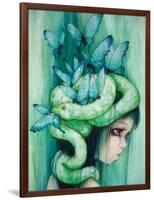 The Purple Tear Girl-Camilla D'Errico-Framed Art Print