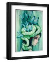 The Purple Tear Girl-Camilla D'Errico-Framed Premium Giclee Print