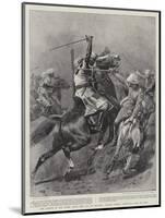 The Pursuit of the Enemy after the Fall of Dongola, Captain Adams's Adventure with an Emir-John Charlton-Mounted Giclee Print