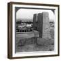 The Pylon and Court of the Temple of Horus at Edfu, Egypt, 1900-Underwood & Underwood-Framed Photographic Print