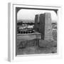 The Pylon and Court of the Temple of Horus at Edfu, Egypt, 1900-Underwood & Underwood-Framed Photographic Print