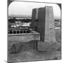 The Pylon and Court of the Temple of Horus at Edfu, Egypt, 1900-Underwood & Underwood-Mounted Photographic Print