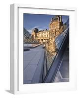 The Pyramid at the Louvre Museum, Paris, France, Europe-Julian Elliott-Framed Photographic Print