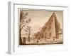 The Pyramid of C.Cestius, 1833-Agostino Tofanelli-Framed Giclee Print