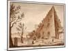 The Pyramid of C.Cestius, 1833-Agostino Tofanelli-Mounted Giclee Print