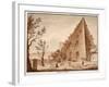 The Pyramid of C.Cestius, 1833-Agostino Tofanelli-Framed Giclee Print