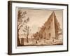 The Pyramid of C.Cestius, 1833-Agostino Tofanelli-Framed Giclee Print