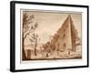 The Pyramid of C.Cestius, 1833-Agostino Tofanelli-Framed Giclee Print