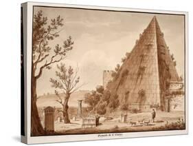 The Pyramid of C.Cestius, 1833-Agostino Tofanelli-Stretched Canvas