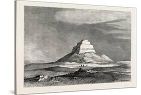 The Pyramid of Meydoom. Egypt, 1879-null-Stretched Canvas