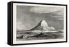The Pyramid of Meydoom. Egypt, 1879-null-Framed Stretched Canvas