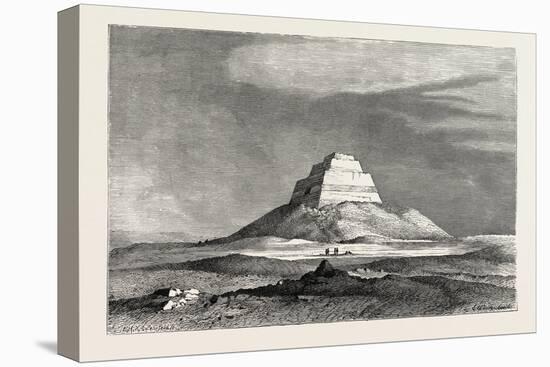 The Pyramid of Meydoom. Egypt, 1879-null-Stretched Canvas