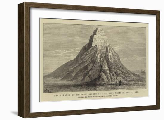 The Pyramid of Meydoon, Opened by Professor Maspero, 13 December 1881-William Henry James Boot-Framed Giclee Print