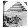 The Pyramid of Sakkarah, Egypt, 1905-Underwood & Underwood-Stretched Canvas