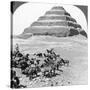 The Pyramid of Sakkarah, Egypt, 1905-Underwood & Underwood-Stretched Canvas