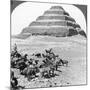 The Pyramid of Sakkarah, Egypt, 1905-Underwood & Underwood-Mounted Photographic Print