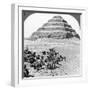 The Pyramid of Sakkarah, Egypt, 1905-Underwood & Underwood-Framed Photographic Print