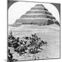 The Pyramid of Sakkarah, Egypt, 1905-Underwood & Underwood-Mounted Photographic Print