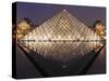 The Pyramide Du Louvre, Paris, France-William Sutton-Stretched Canvas