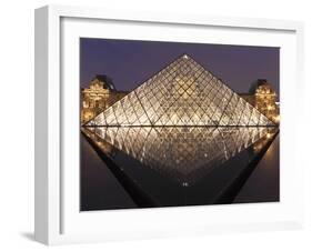 The Pyramide Du Louvre, Paris, France-William Sutton-Framed Premium Photographic Print