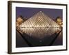 The Pyramide Du Louvre, Paris, France-William Sutton-Framed Photographic Print