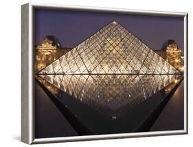 The Pyramide Du Louvre, Paris, France-William Sutton-Framed Photographic Print