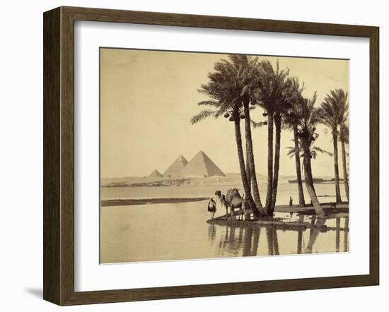 The Pyramids, 1860-69-G. Lekegian-Framed Photographic Print