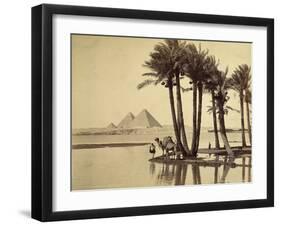 The Pyramids, 1860-69-G. Lekegian-Framed Photographic Print