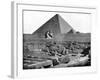 The Pyramids and Sphinx, Egypt, 1893-John L Stoddard-Framed Giclee Print