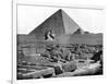 The Pyramids and Sphinx, Egypt, 1893-John L Stoddard-Framed Giclee Print