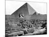 The Pyramids and Sphinx, Egypt, 1893-John L Stoddard-Mounted Giclee Print