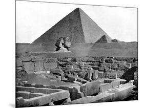 The Pyramids and Sphinx, Egypt, 1893-John L Stoddard-Mounted Giclee Print