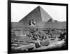 The Pyramids and Sphinx, Egypt, 1893-John L Stoddard-Framed Giclee Print