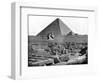 The Pyramids and Sphinx, Egypt, 1893-John L Stoddard-Framed Giclee Print