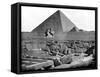 The Pyramids and Sphinx, Egypt, 1893-John L Stoddard-Framed Stretched Canvas