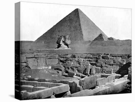 The Pyramids and Sphinx, Egypt, 1893-John L Stoddard-Stretched Canvas